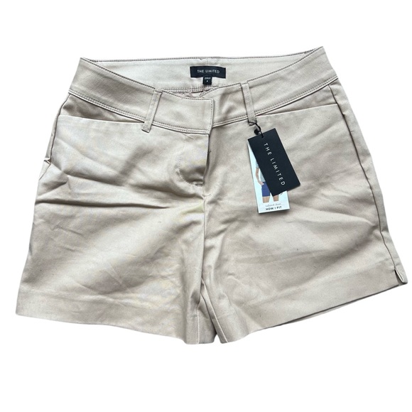 The Limited Pants - NWT The Limited Tailored Shorts Sand Beige Size 4 Stretch 5” Inseam